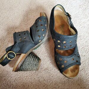 El Naturalista Womens N794 Senda Open Toe Sandal Shoe, Black, 38 EU/7 B(M)